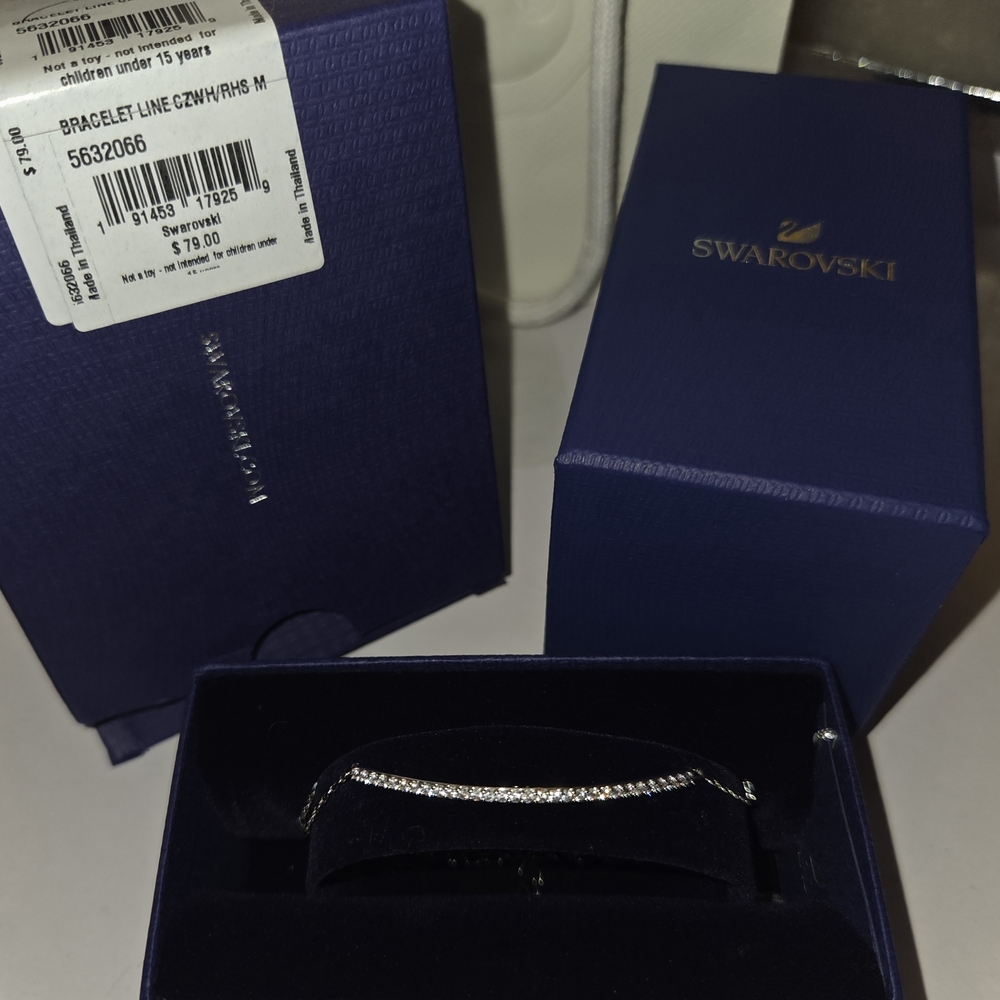 Swarovski Only bracelet White, Rhodium plated - Picture 4 of 10